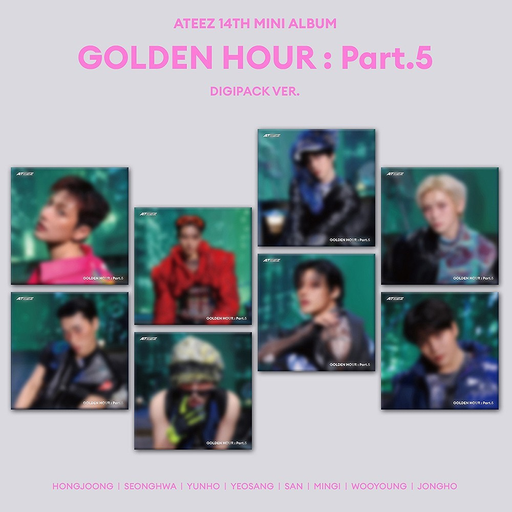 [PRE-ORDEN] ATEEZ - GOLDEN HOUR : PART.5 (14th Mini Album) DIGIPACK MEMBER