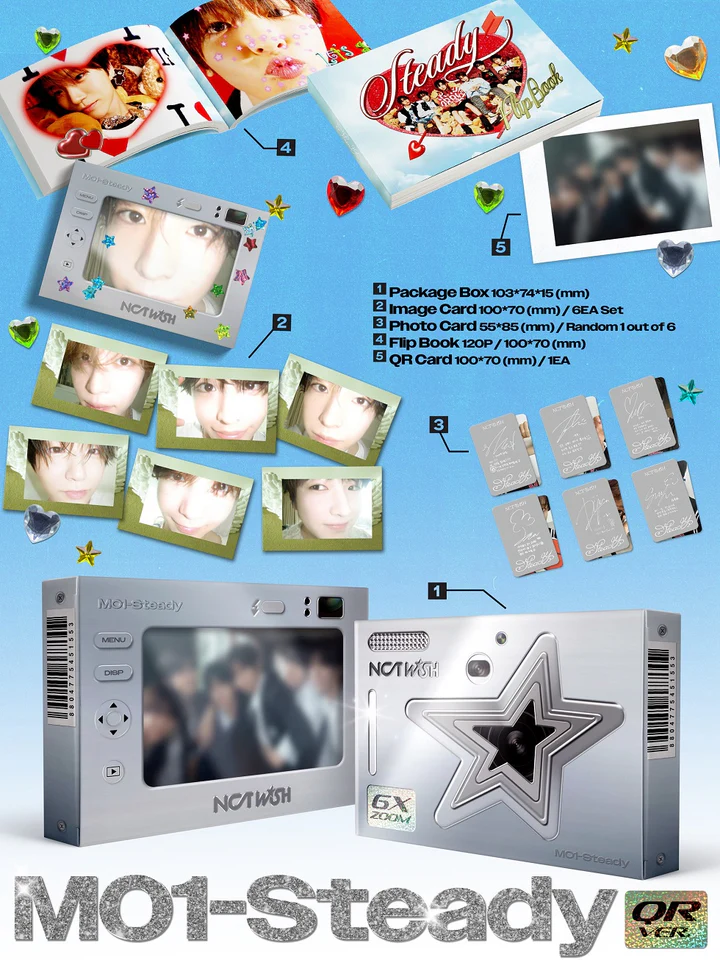 NCT WISH - STEADY (1st Mini Album) QR Version