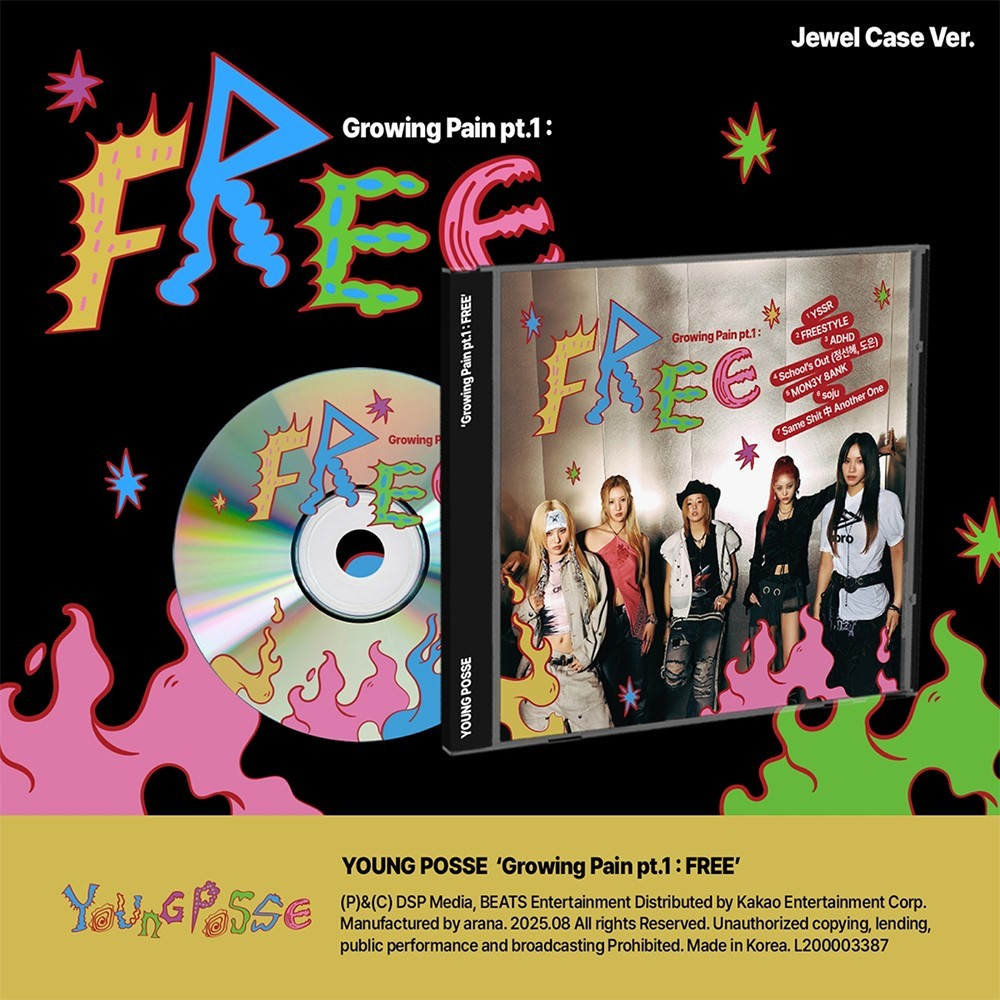 YOUNG POSSE - GROWING PAIN PT.1 : FREE JEWEL CASE