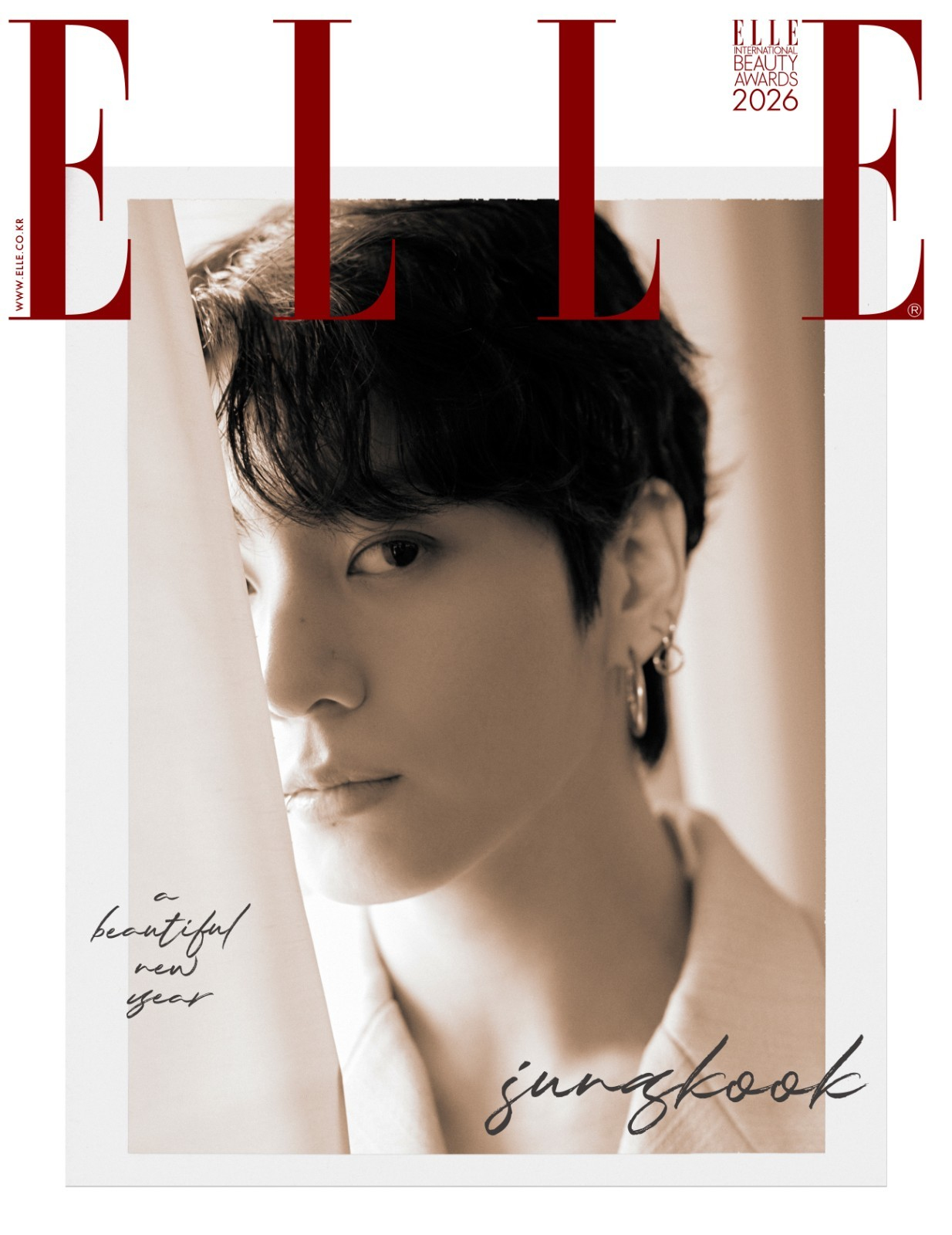 BTS Jungkook Cover ELLE Magazine Enero 2026
