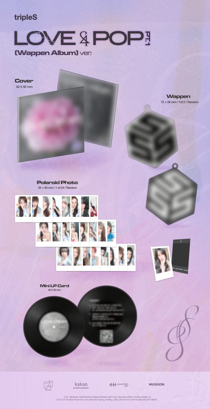 [PRE-ORDEN] TRIPLES - LOVE & POP PT.1 WAPPEN ALBUM