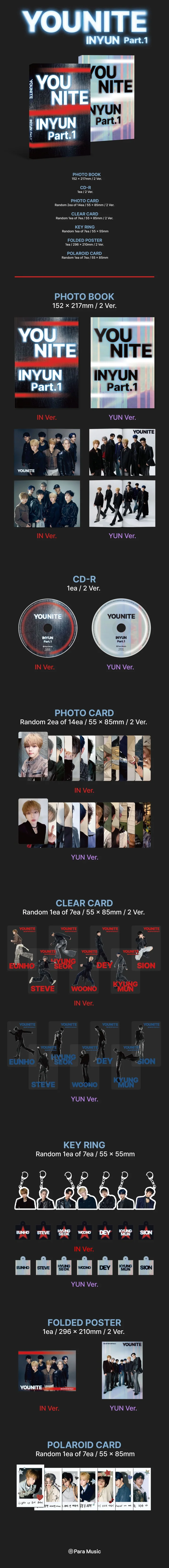 YOUNITE - INYUN Part.1 (8th EP Album)