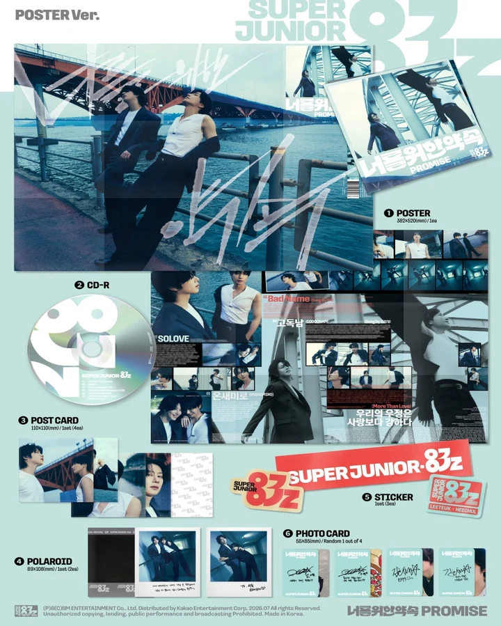 SUPER JUNIOR-83Z - PROMISE / 너를 위한 약속 (1st Mini Album) POSTER