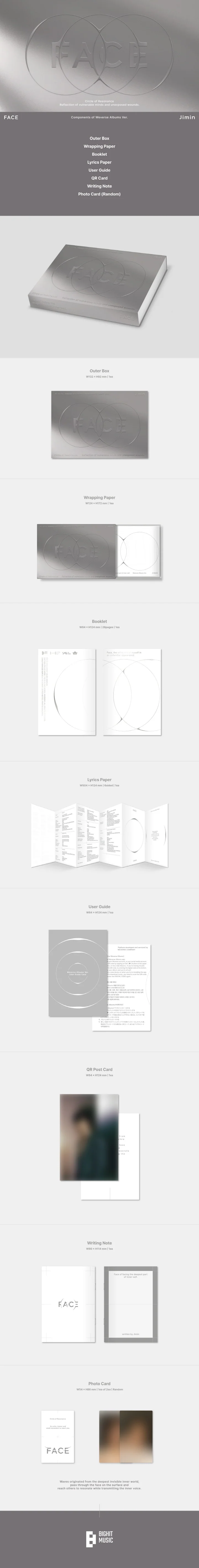 JIMIN (BTS) - FACE WEVERSE ALBUMS