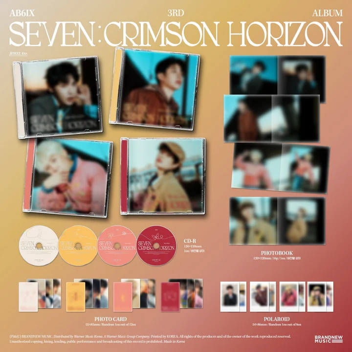 AB6IX - SEVEN : CRIMSON HORIZON] 3rd Album JEWEL CASE