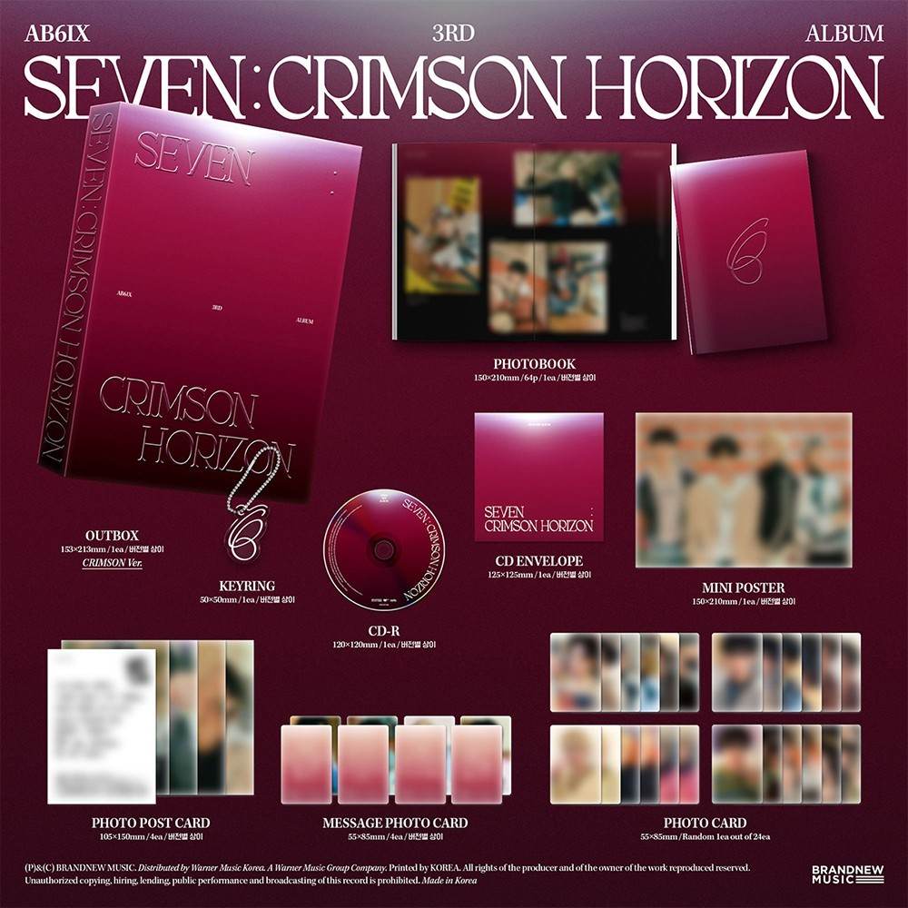 AB6IX - SEVEN : CRIMSON HORIZON] 3rd Album PHOTOBOOK