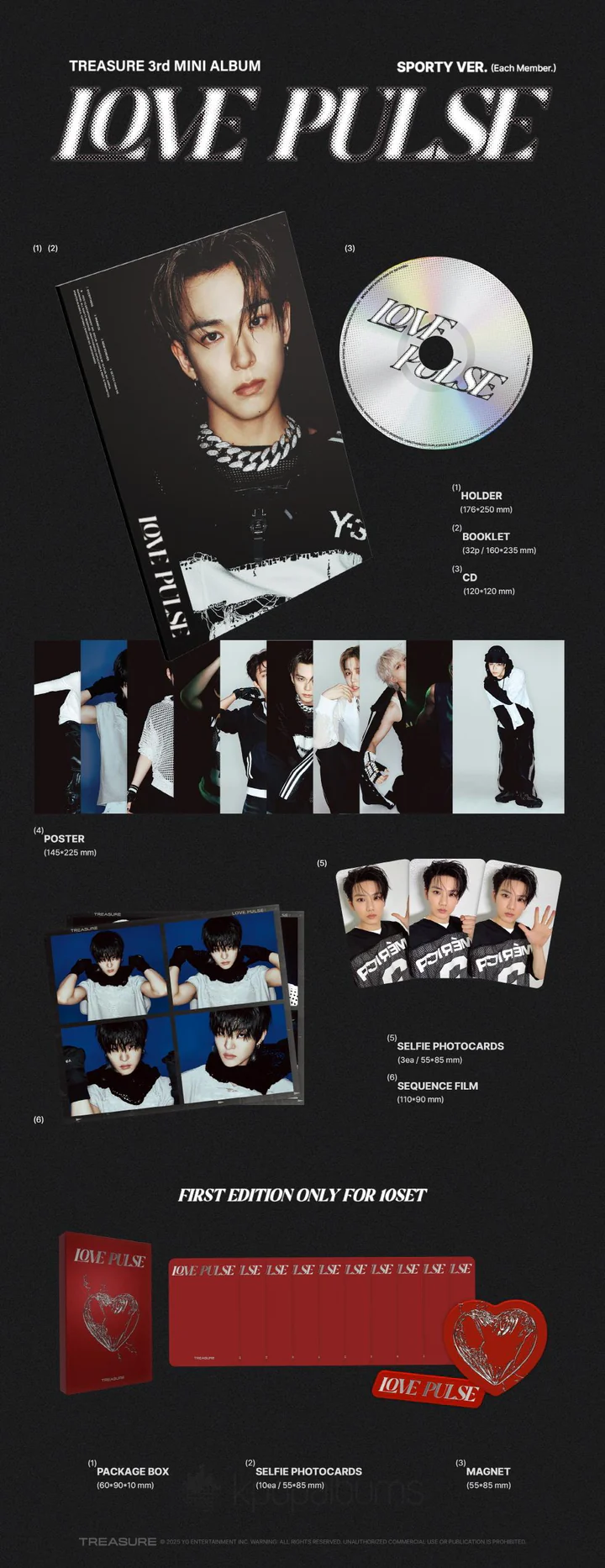 TREASURE - Love Pulse (3rd Mini Album) SPORTY
