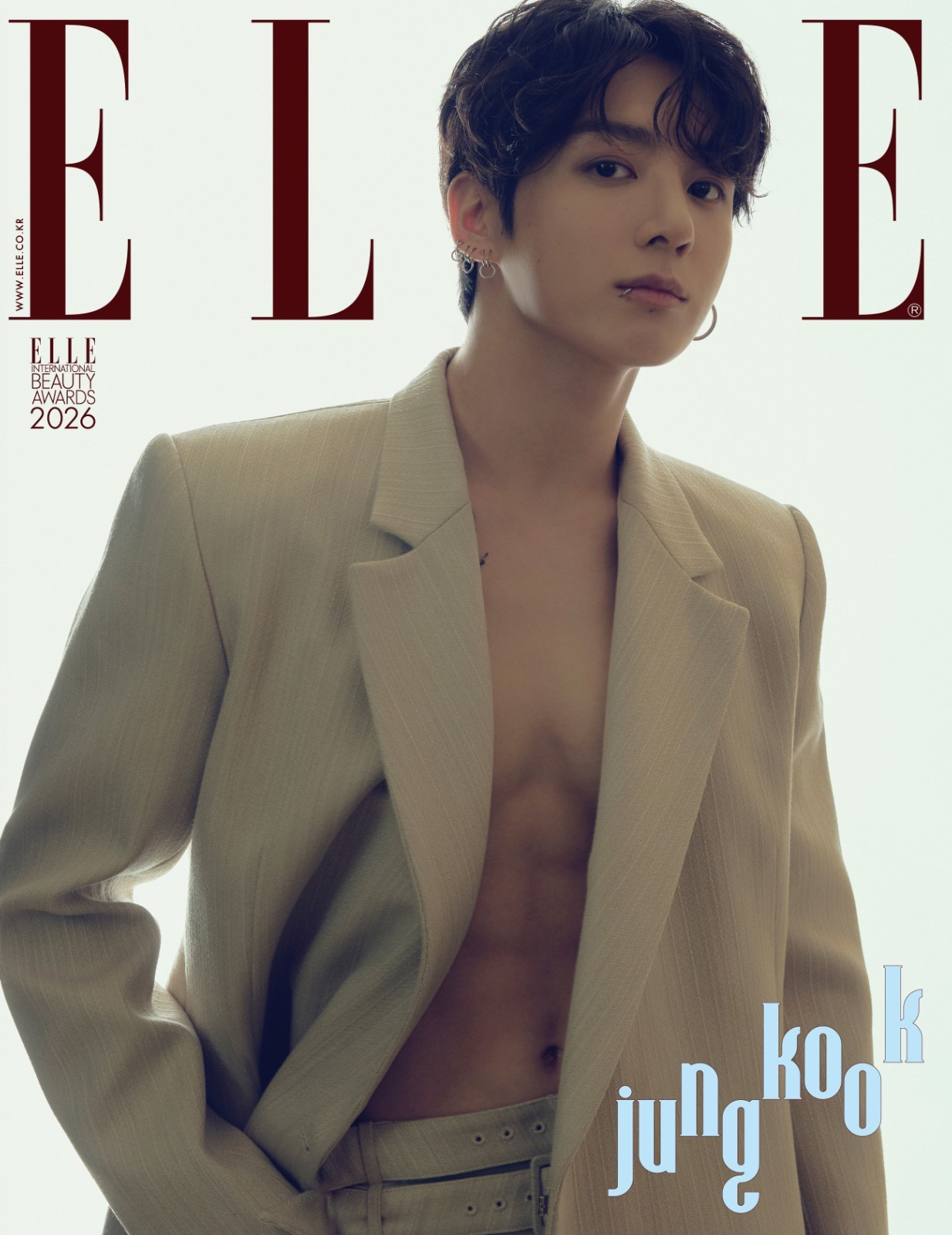 BTS Jungkook Cover ELLE Magazine Enero 2026