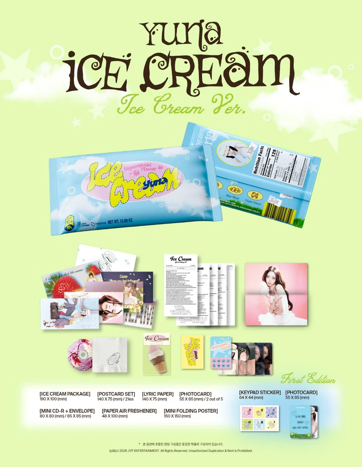 YUNA (ITZY) - ICE CREAM (1st Mini Album) ICE CREAM Version