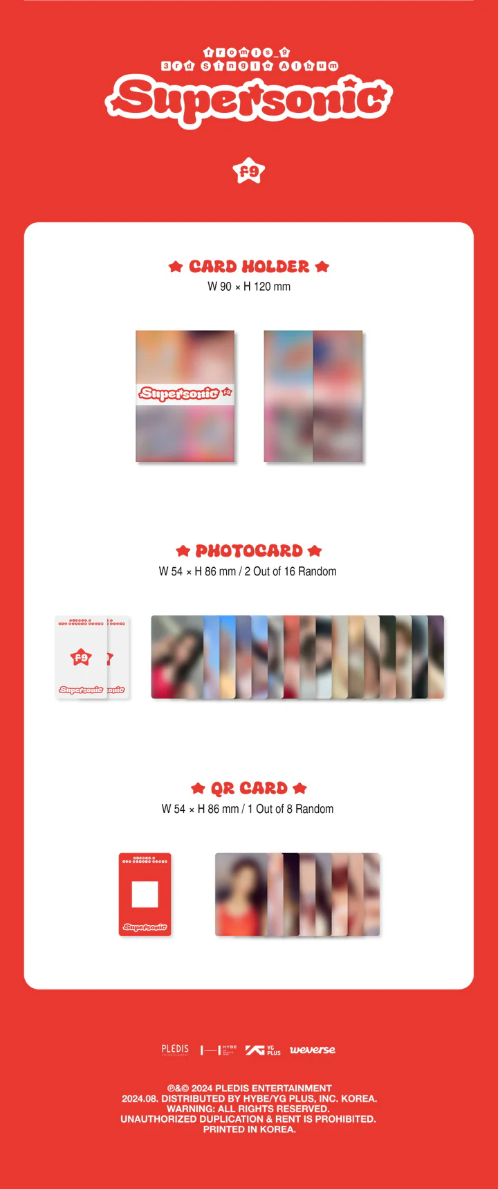 FROMIS_9 - SUPERSONIC (3rd Single Album) WEVERSE ALBUMS