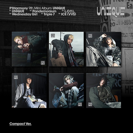P1HARMONY - UNIQUE (9th Mini Album) COMPACT
