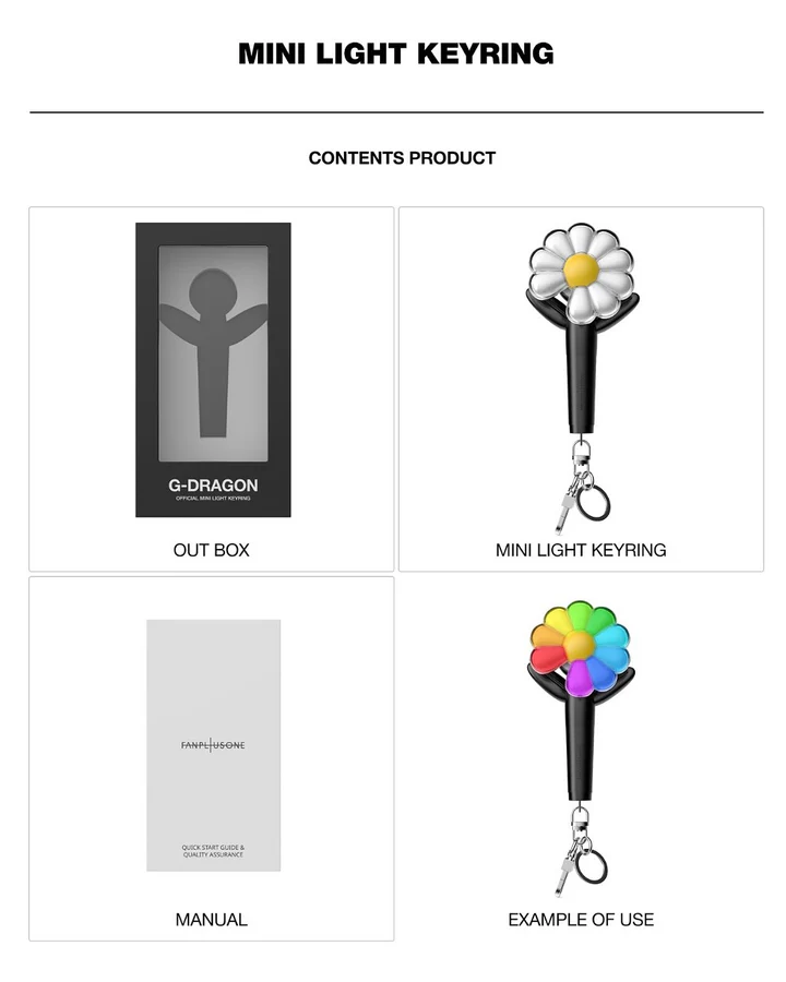 GD (BIGBANG) - Übermensch MEDIA EXHIBITION OFFICIAL MD MINI LIGHT KEYRING