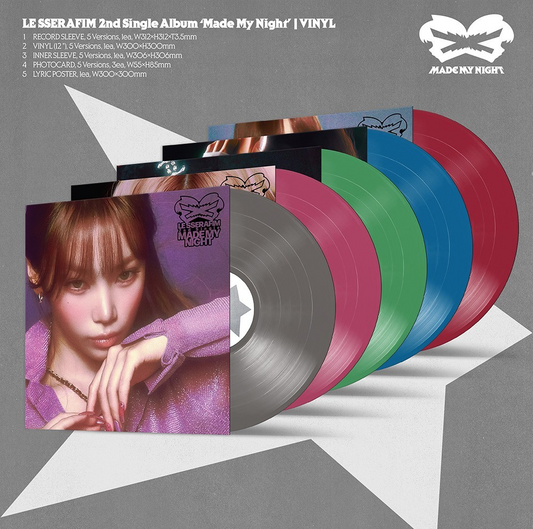 [PRE-VENTA] LE SSERAFIM - MADE MY NIGHT (2nd Single Album) VINILO
