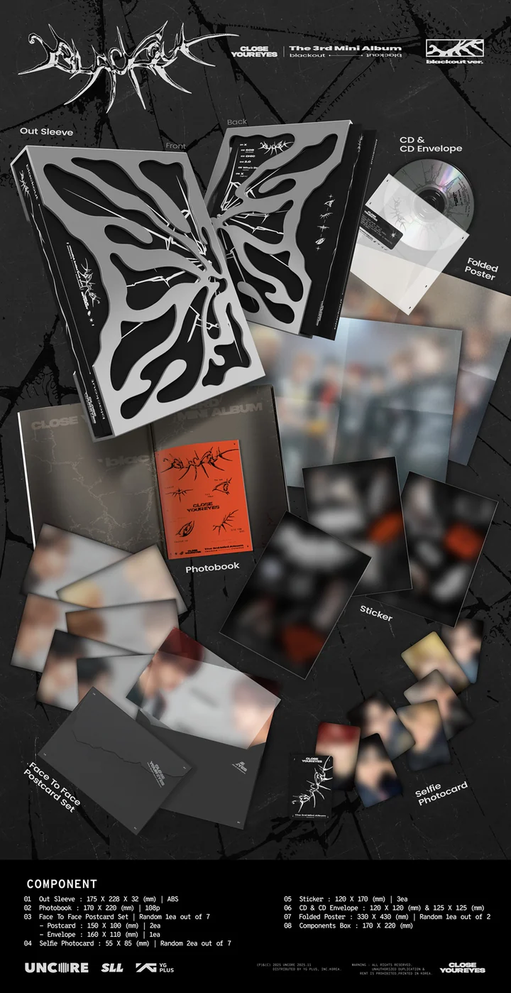 CLOSE YOUR EYES - BLACKOUT (The 3rd Mini Album) BLACKOUT Version