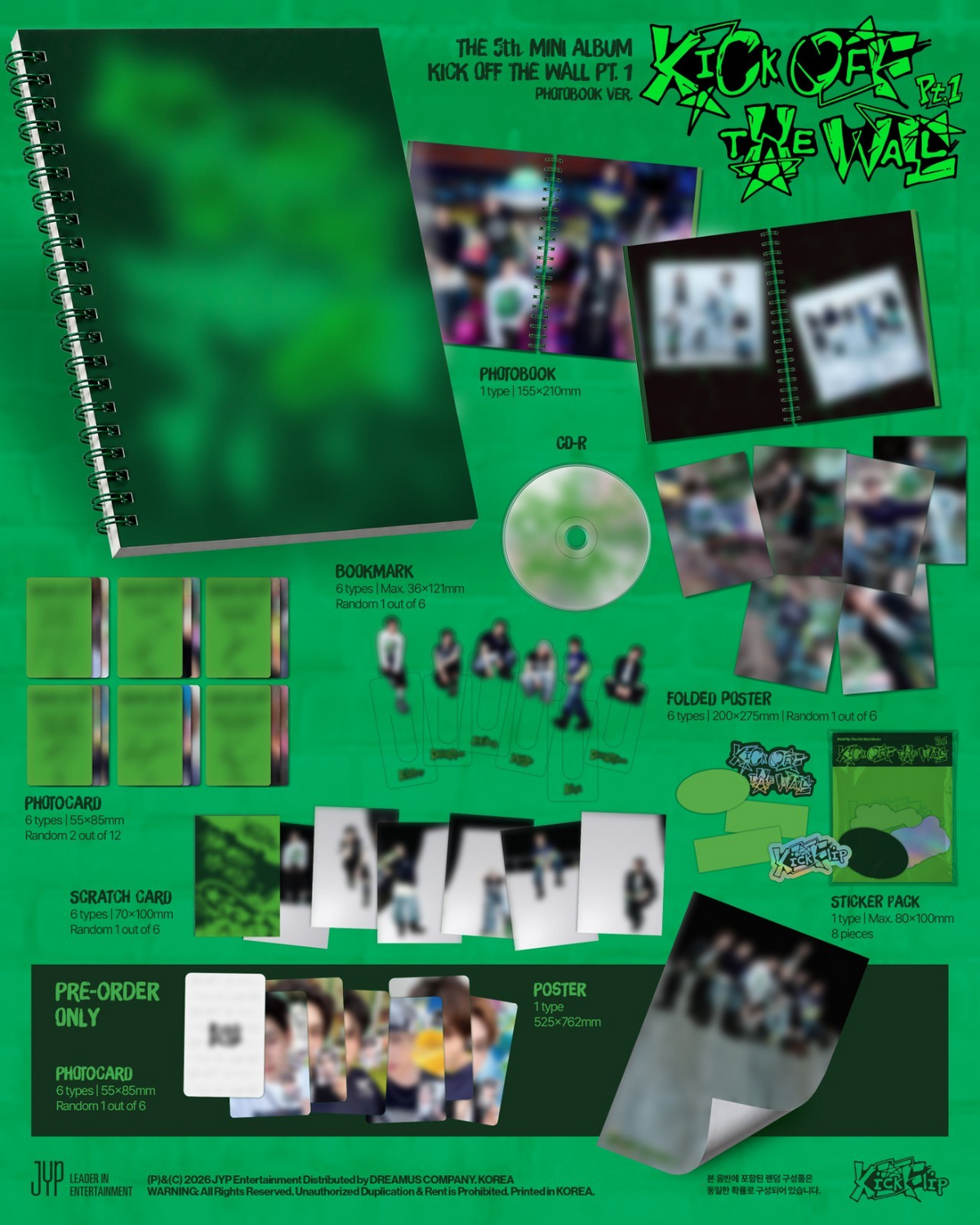 [PRE-VENTA] KICKFLIP - KICK OFF THE WALL PT.1 (5th Mini Album) PHOTOBOOK