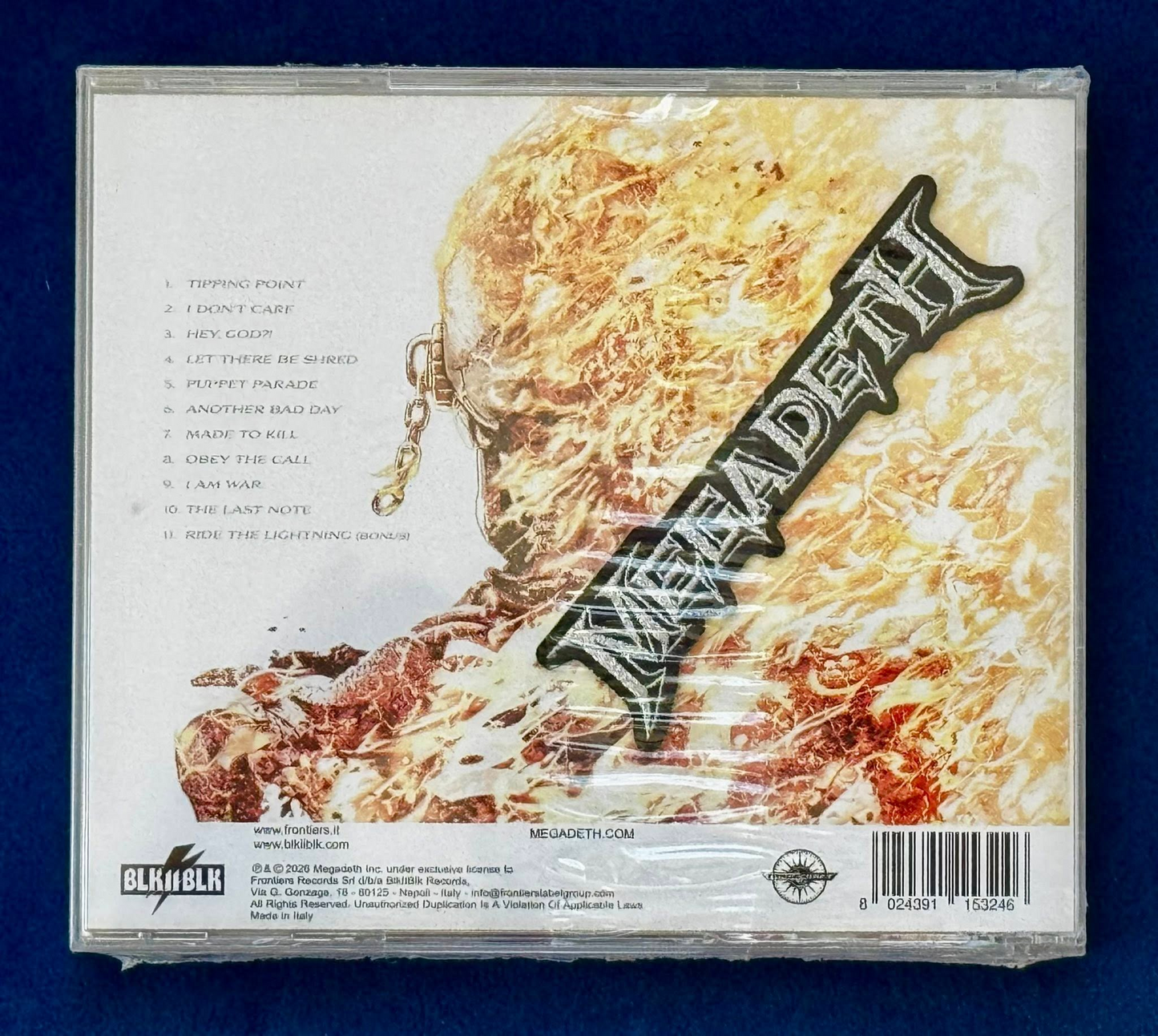 MEGADETH - Megadeth CD + Parche Bordado (Walmart Exclusive)