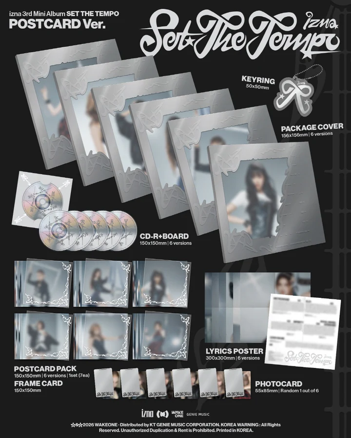 [PRE-ORDEN] IZNA - SET THE TEMPO (3rd Mini Album) POSTCARD