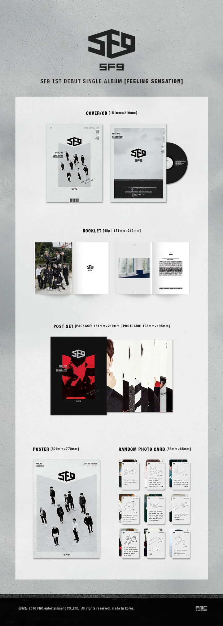 SF9 - FEELING SENSATION (1st Debut Single Album)