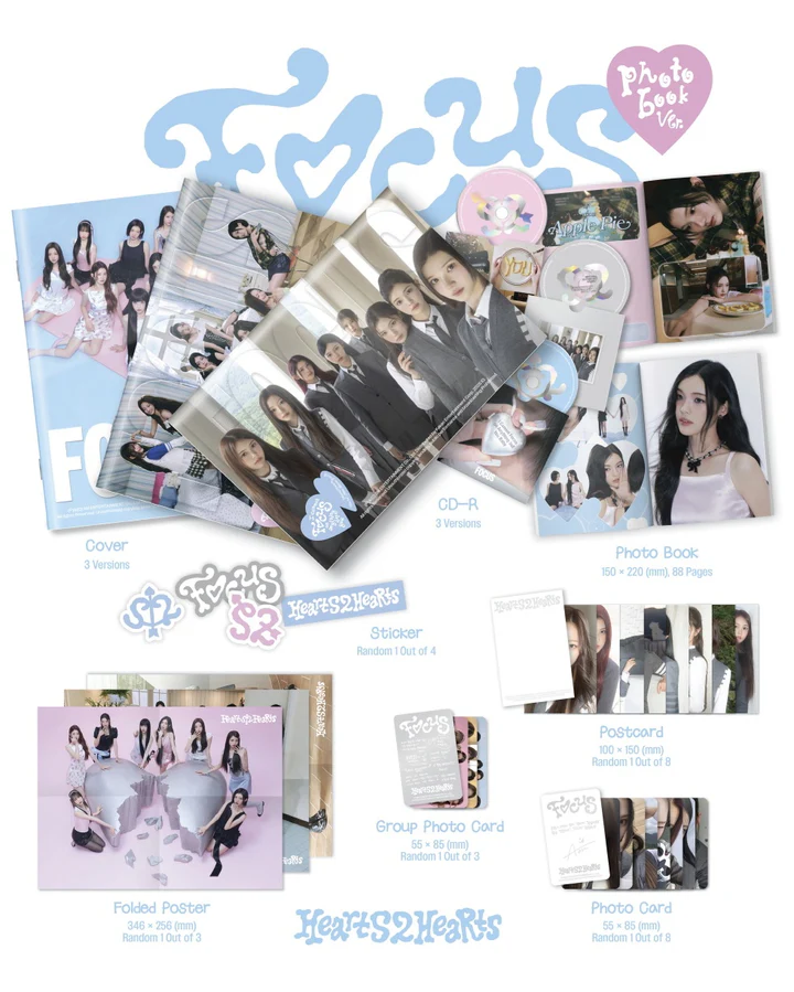 HEARTS2HEARTS - FOCUS (1st Mini Album) PHOTOBOOK Version