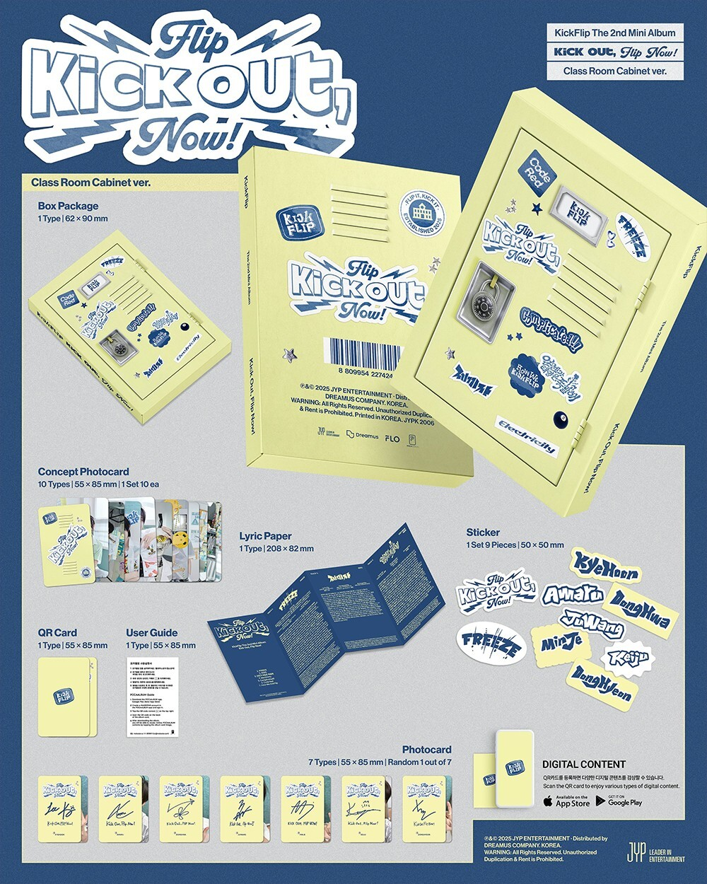 KICKFLIP - KICK OUT, FLIP NOW! (2nd Mini Album) QR Version