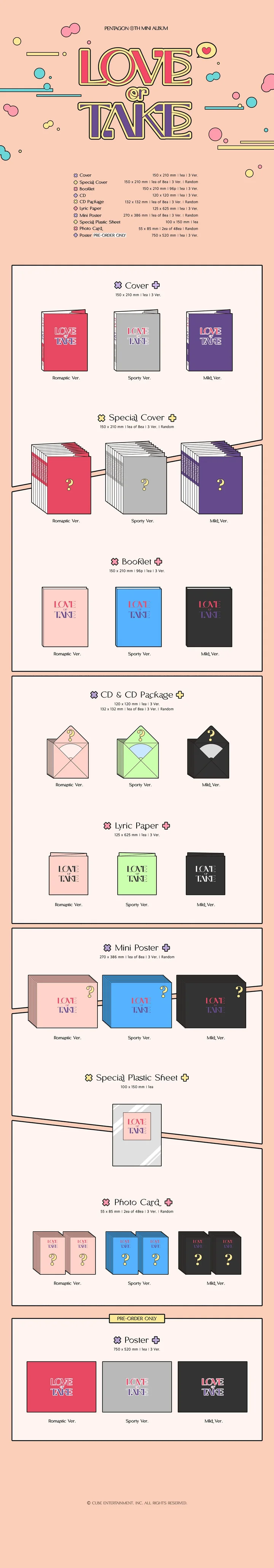 PENTAGON - Love Or Take (11th Mini Album)