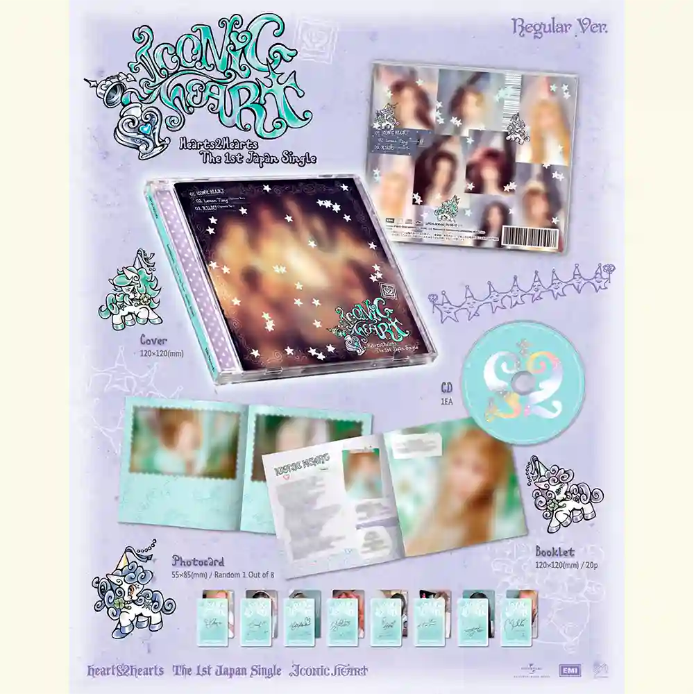 [PRE-VENTA] HEARTS2HEARTS - ICONIC HEART (1st JAPAN Single Album) REGULAR Edition