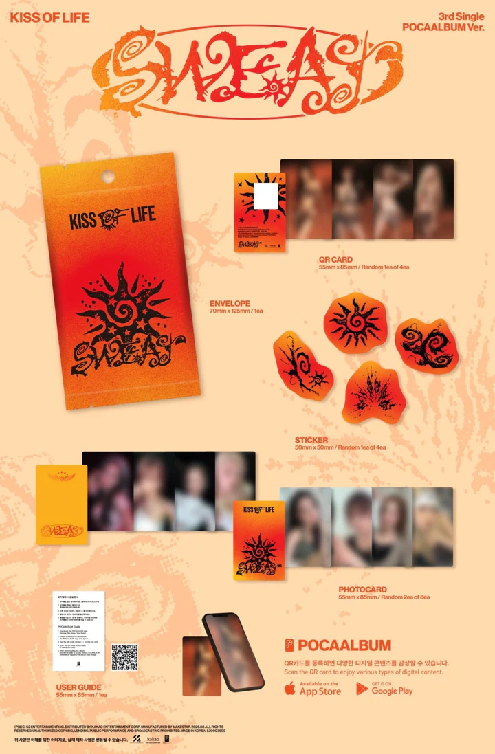 [PRE-VENTA] KISS OF LIFE - SWEAT (3rd Single Album) POCAALBUM