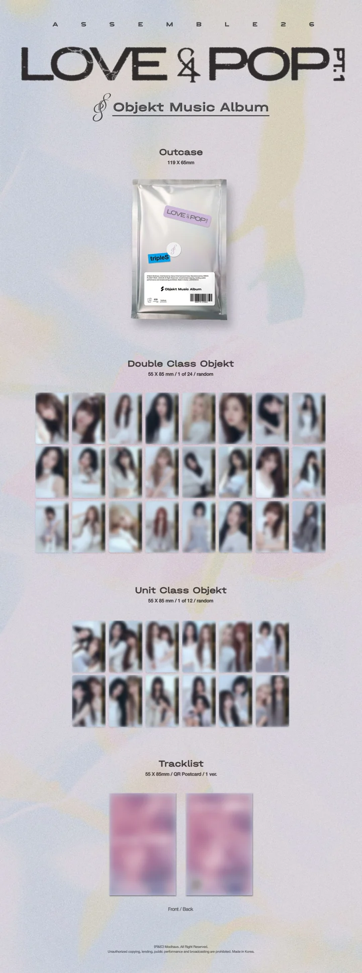 TRIPLES - LOVE & POP PT.1 OBJEKT Music Album