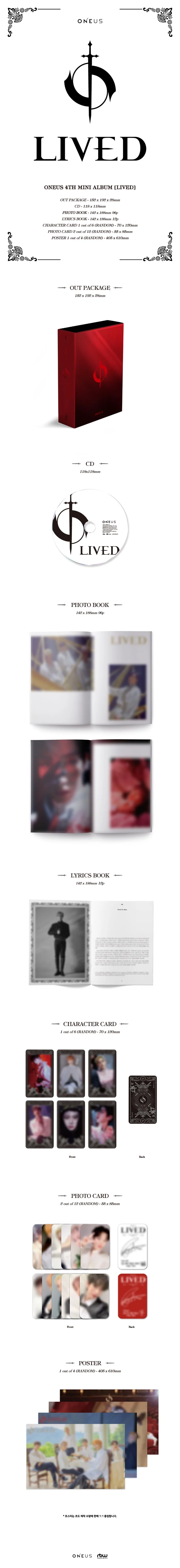 ONEUS - Lived (4th Mini Album)
