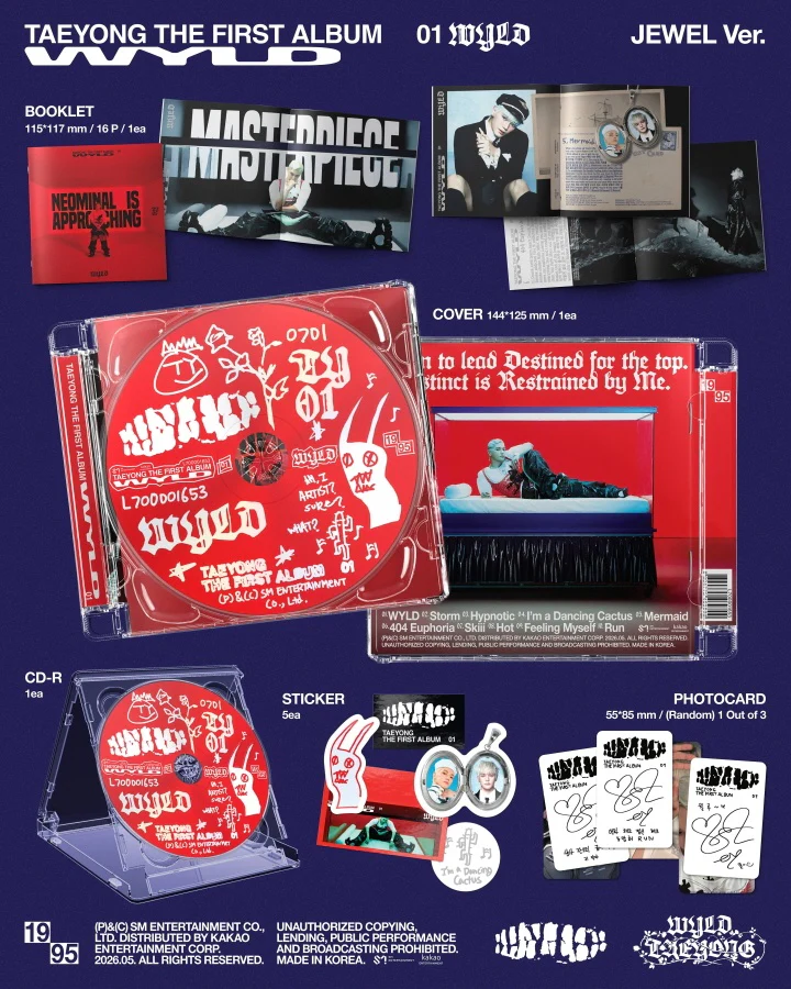 TAEYONG (NCT) - WYLD] (1st Album) JEWEL CASE