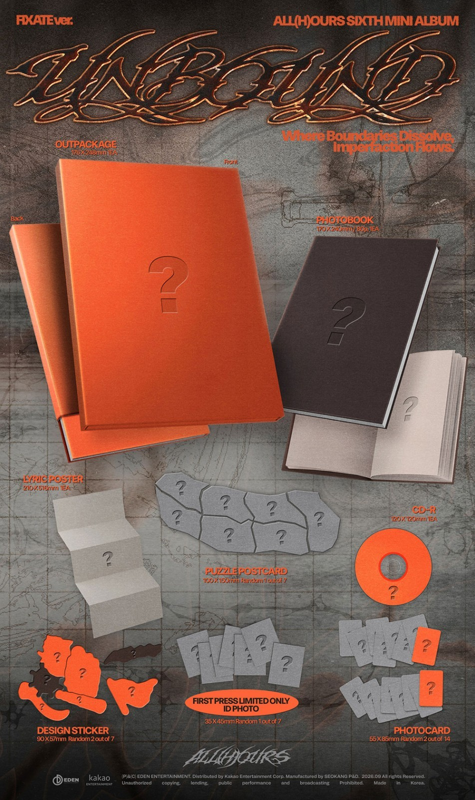 [PRE-VENTA] ALL(H)OURS - UNBOUND (6th Mini Album)