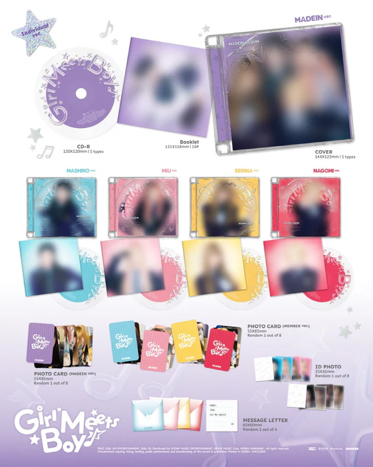 MADEIN - GIRL MEETS BOY Jewel Case