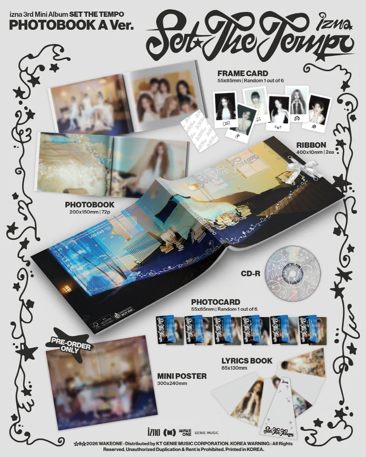 [PRE-ORDEN] IZNA - SET THE TEMPO (3rd Mini Album) PHOTOBOOK