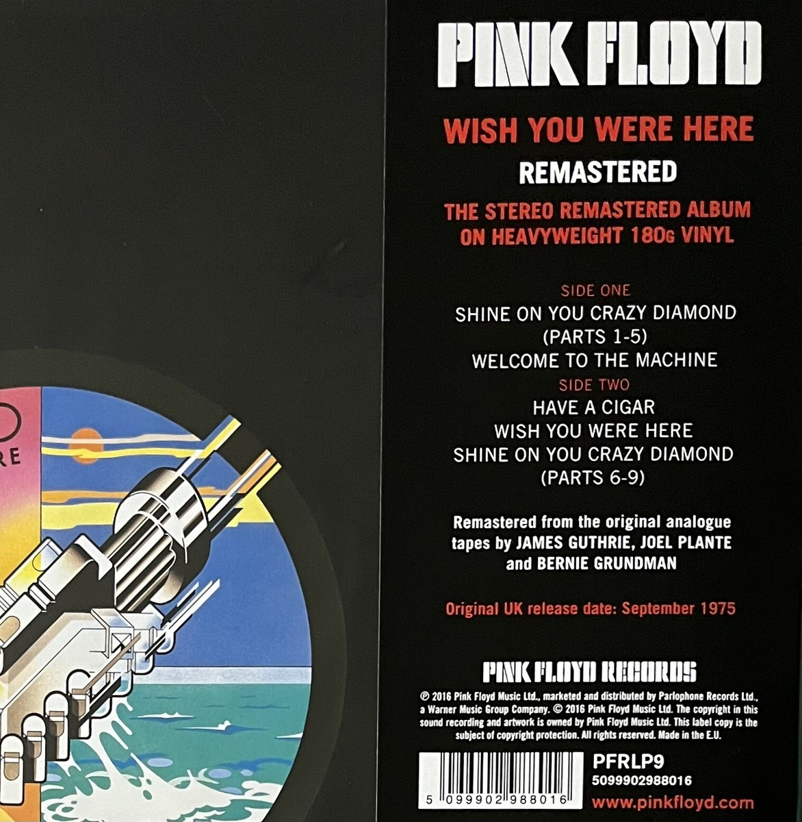 PINK FLOYD - Wish you were here VINILO Remaster