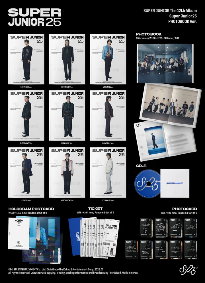 SUPER JUNIOR - SUPER JUNIOR25 (12th Album) PHOTOBOOK