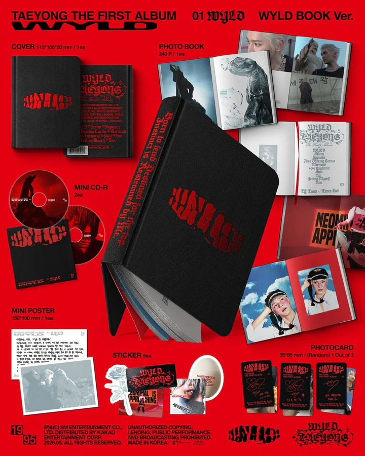 TAEYONG (NCT) - WYLD (1st Album) WYLD BOOK