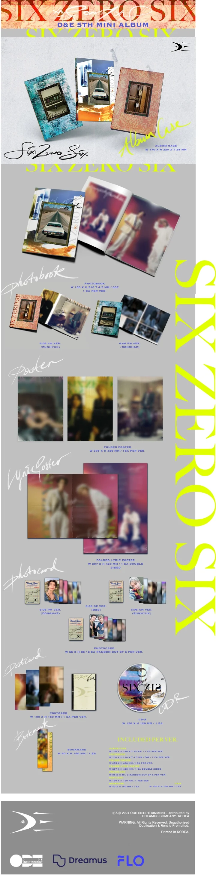 SUPER JUNIOR D&E - 606 (5th Mini Album)