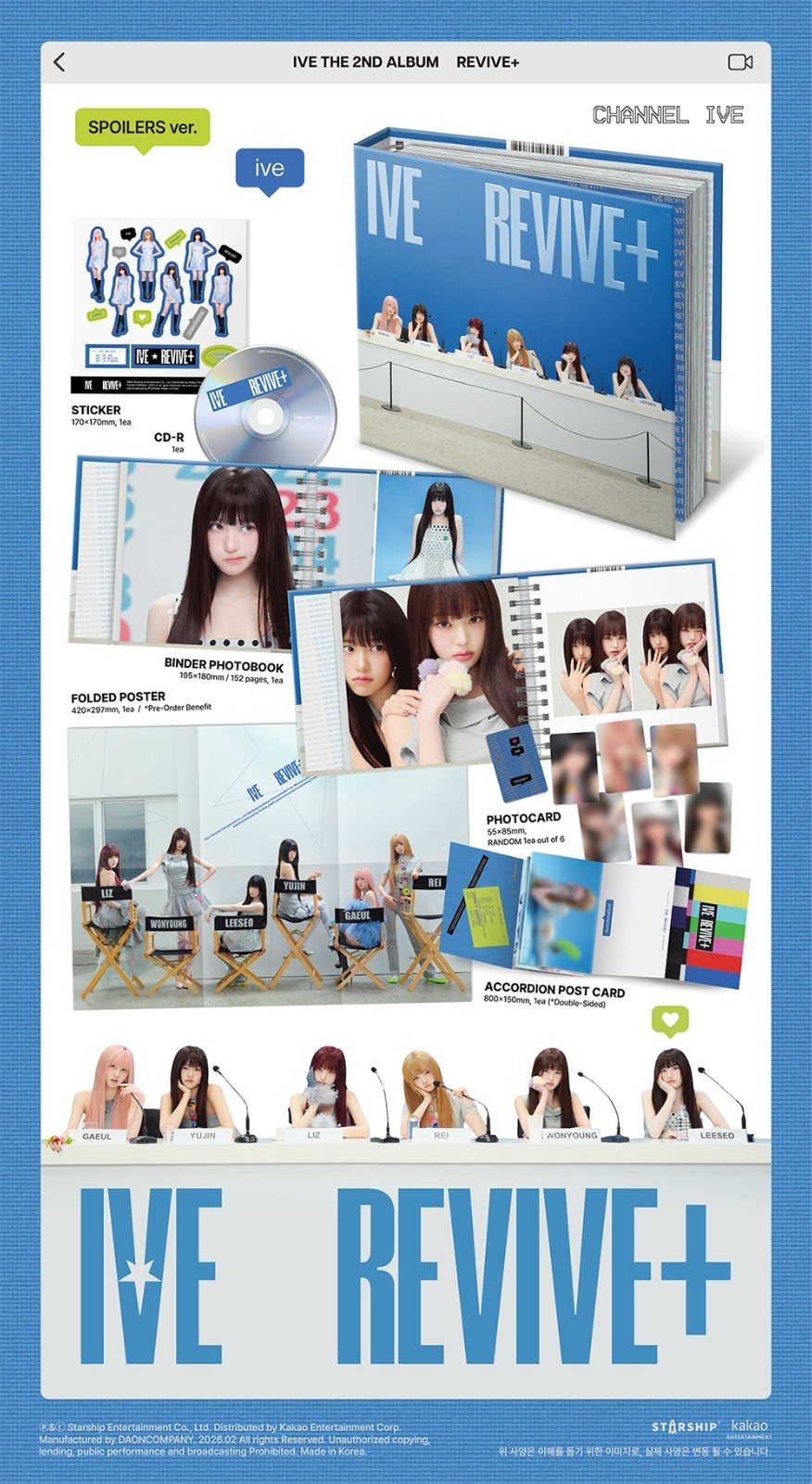 [PRE-ORDEN] IVE - REVIVE+ (2nd Album) SPOILERS