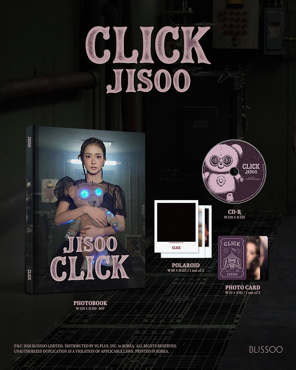 JISOO (BLACKPINK) - CLICK (Single Album) PHOTOBOOK