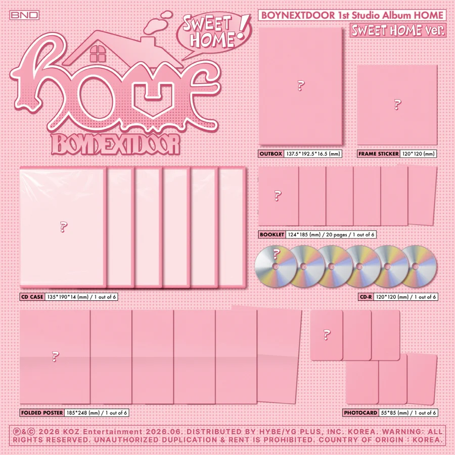 [PRE-ORDEN] BOYNEXTDOOR - HOME (1st Studio Album) SWEET HOME