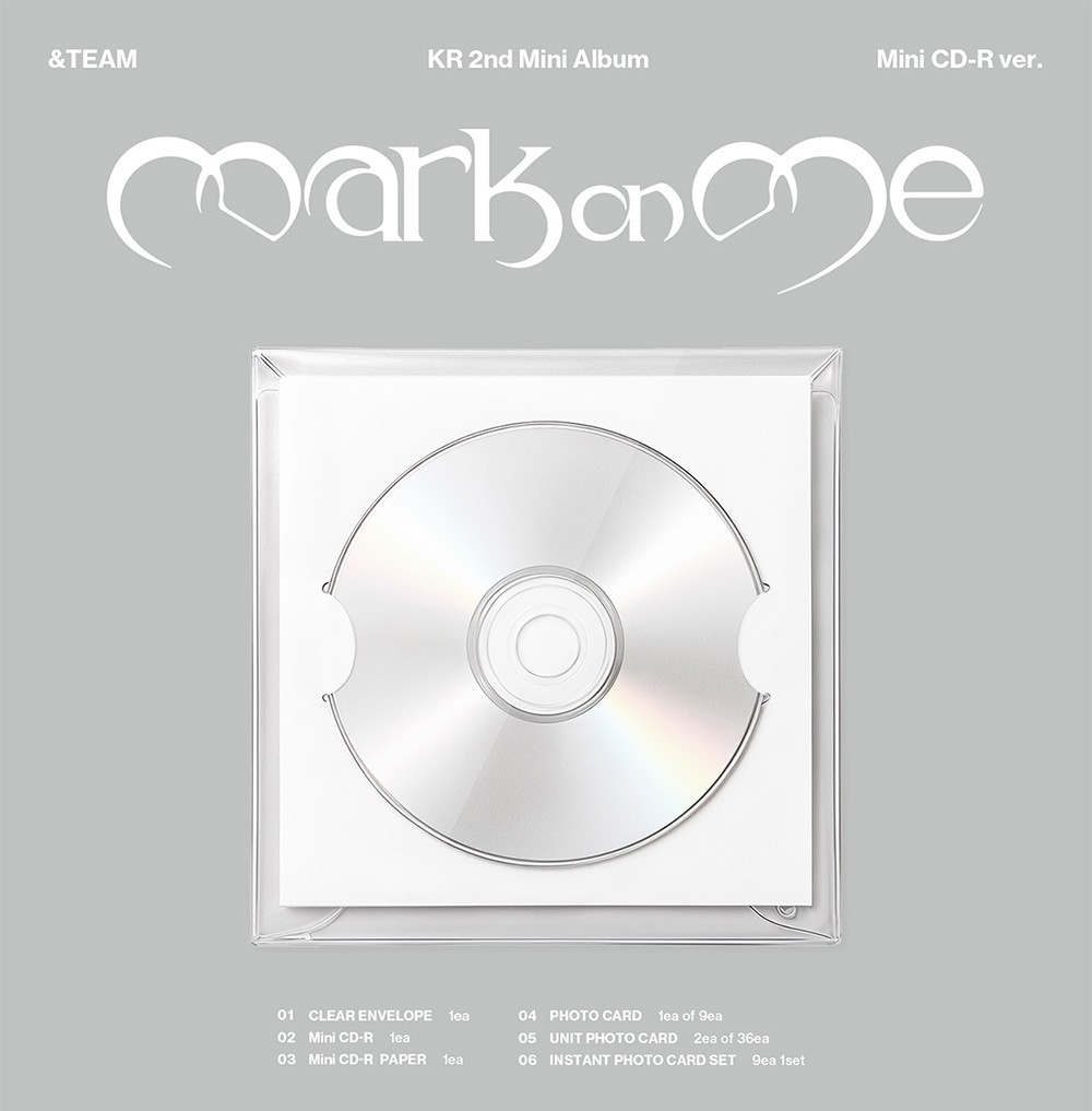 [PRE-ORDEN] &TEAM - Mark on Me KR (2nd Mini Album) Mini CD-R