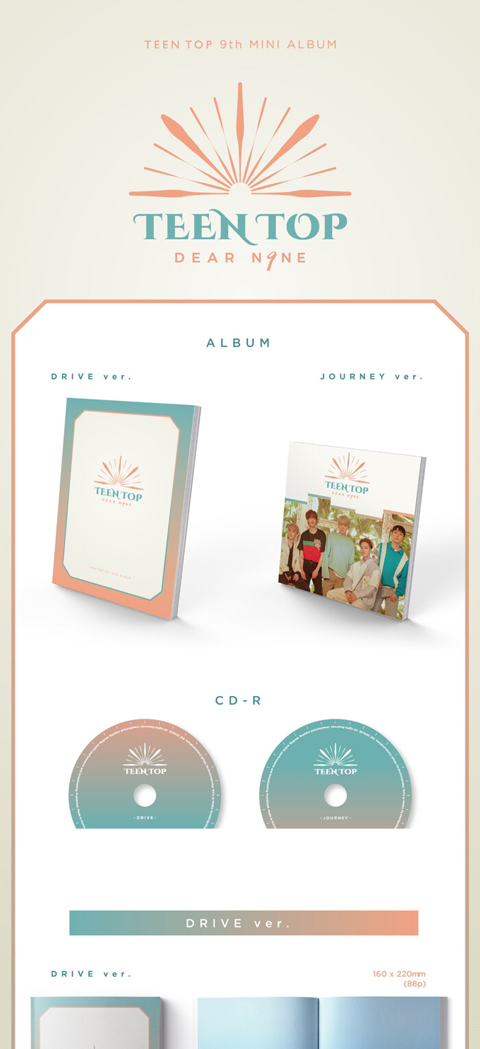 TEEN TOP - DEAR.N9NE (9th Mini Album)