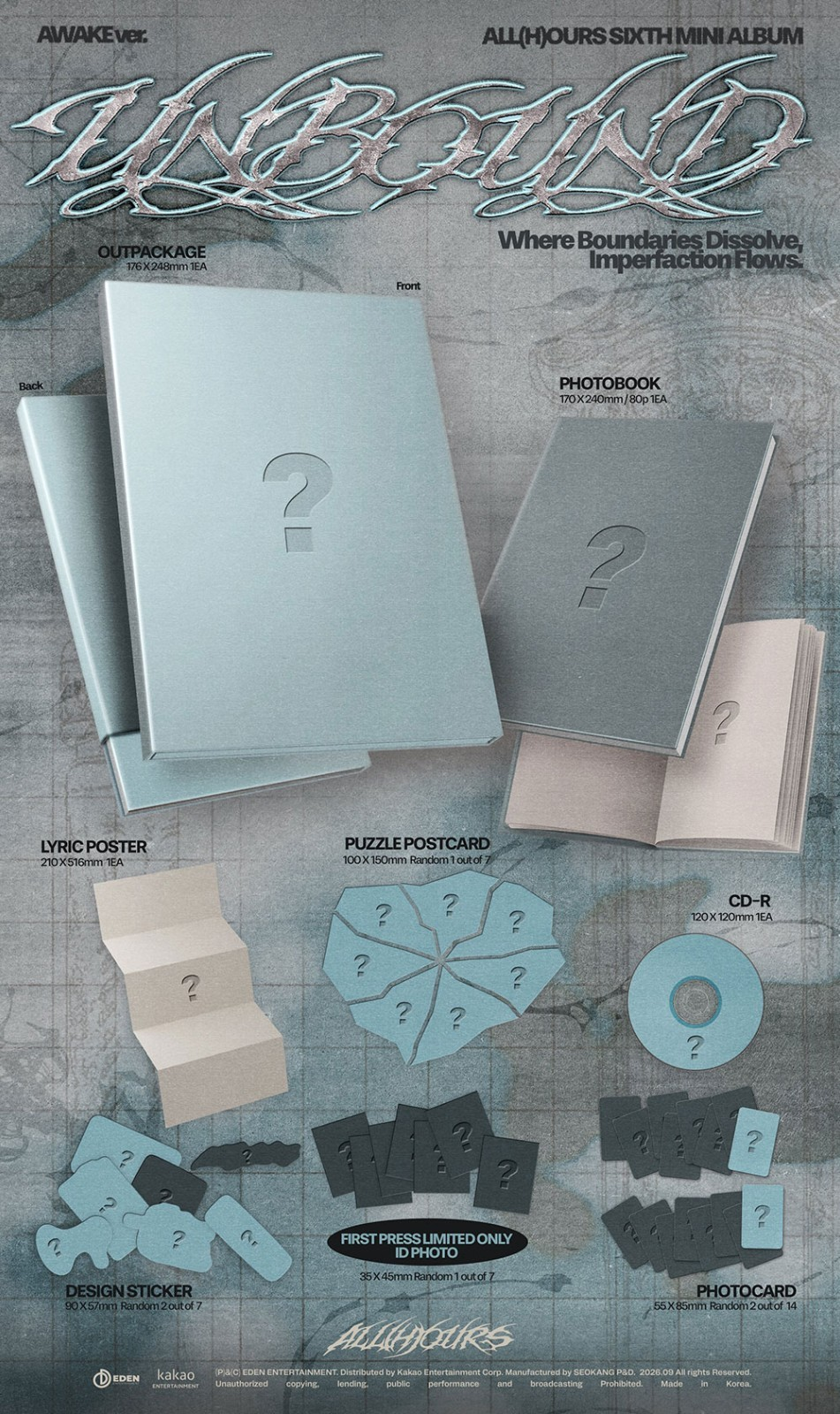 [PRE-VENTA] ALL(H)OURS - UNBOUND (6th Mini Album)