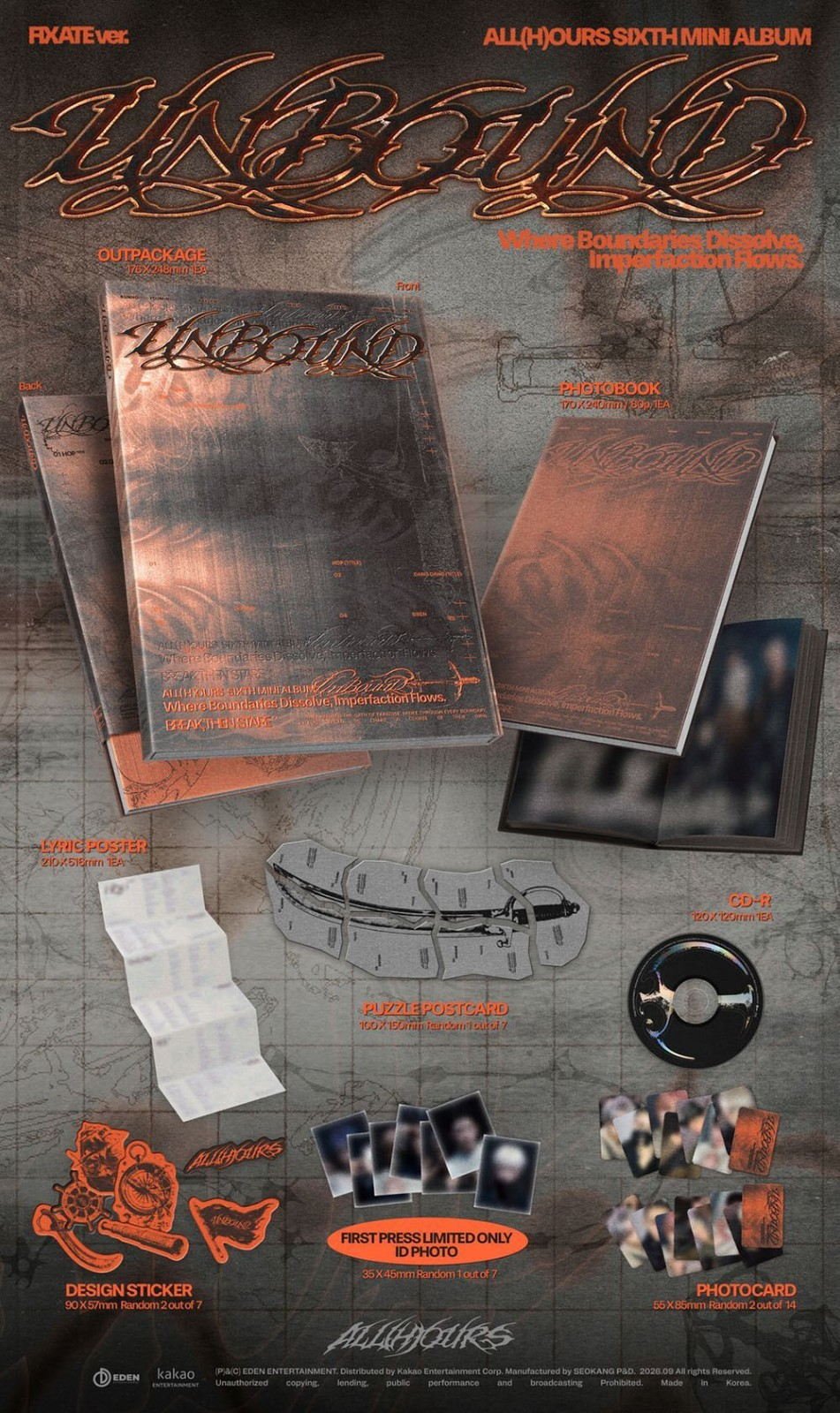ALL(H)OURS - UNBOUND (6th Mini Album)