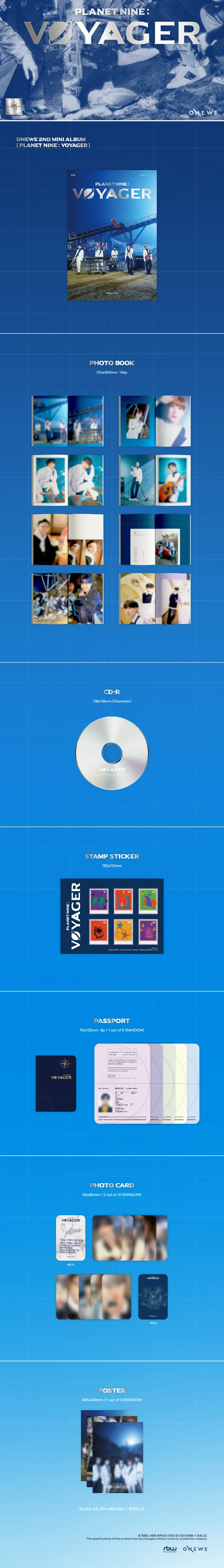 ONEWE - Planet Nine : VOYAGER (2nd Mini Album)
