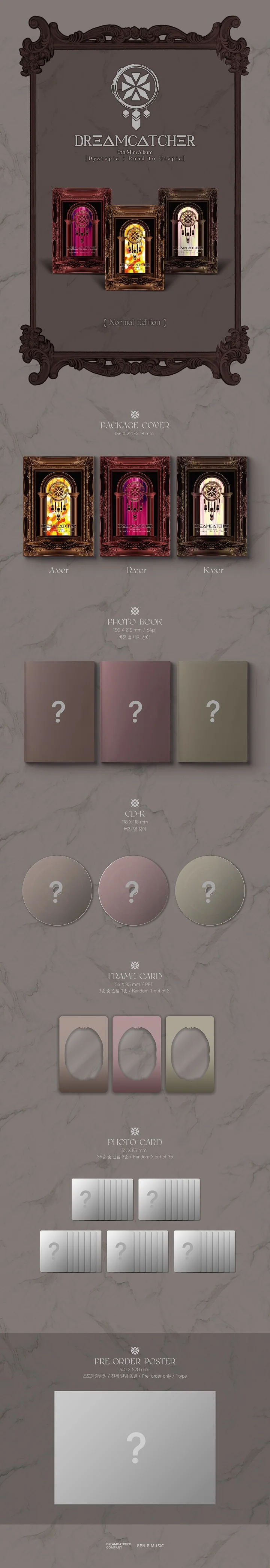 DREAMCATCHER - Dystopia : Road To Utopia (6th Mini Album)