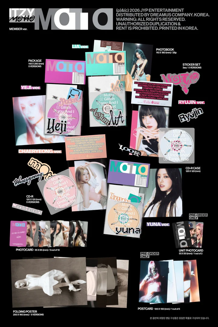 ITZY - MOTTO (Mini Album) MEMBER