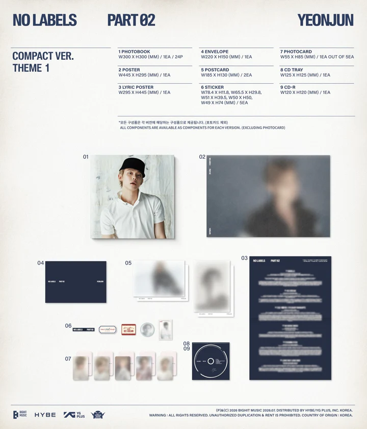 YEONJUN (TXT) - NO LABELS : PART 02 (COMPACT)