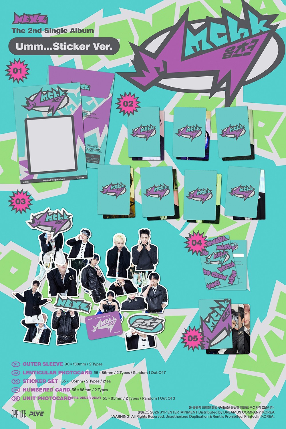 NEXZ - MMCHK (2nd Single Album) STICKER Version