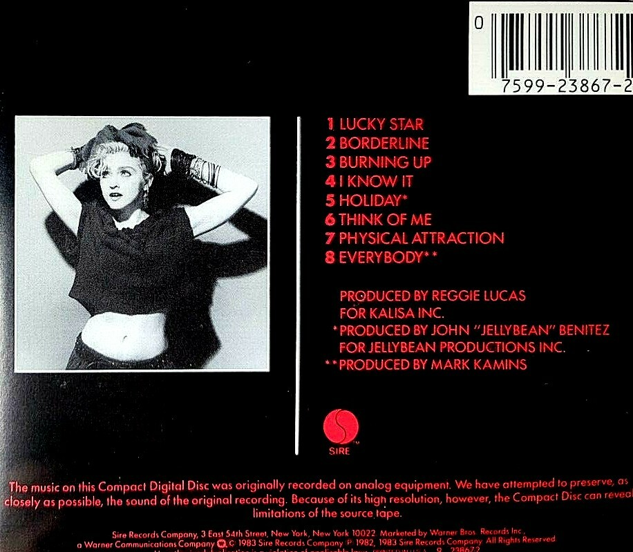 MADONNA - Madonna CD